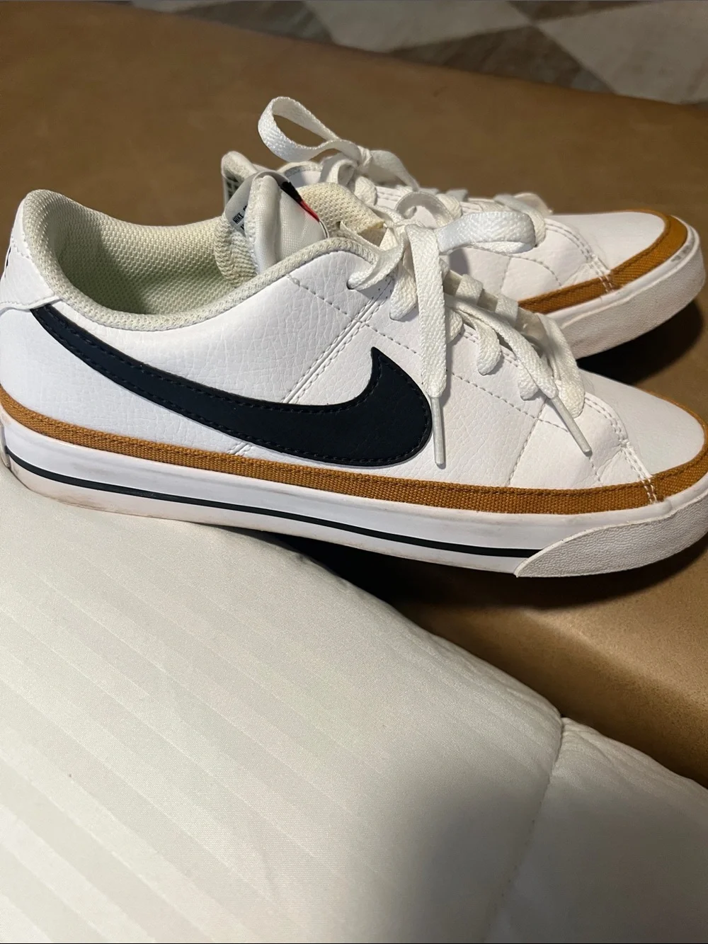Nike white leather